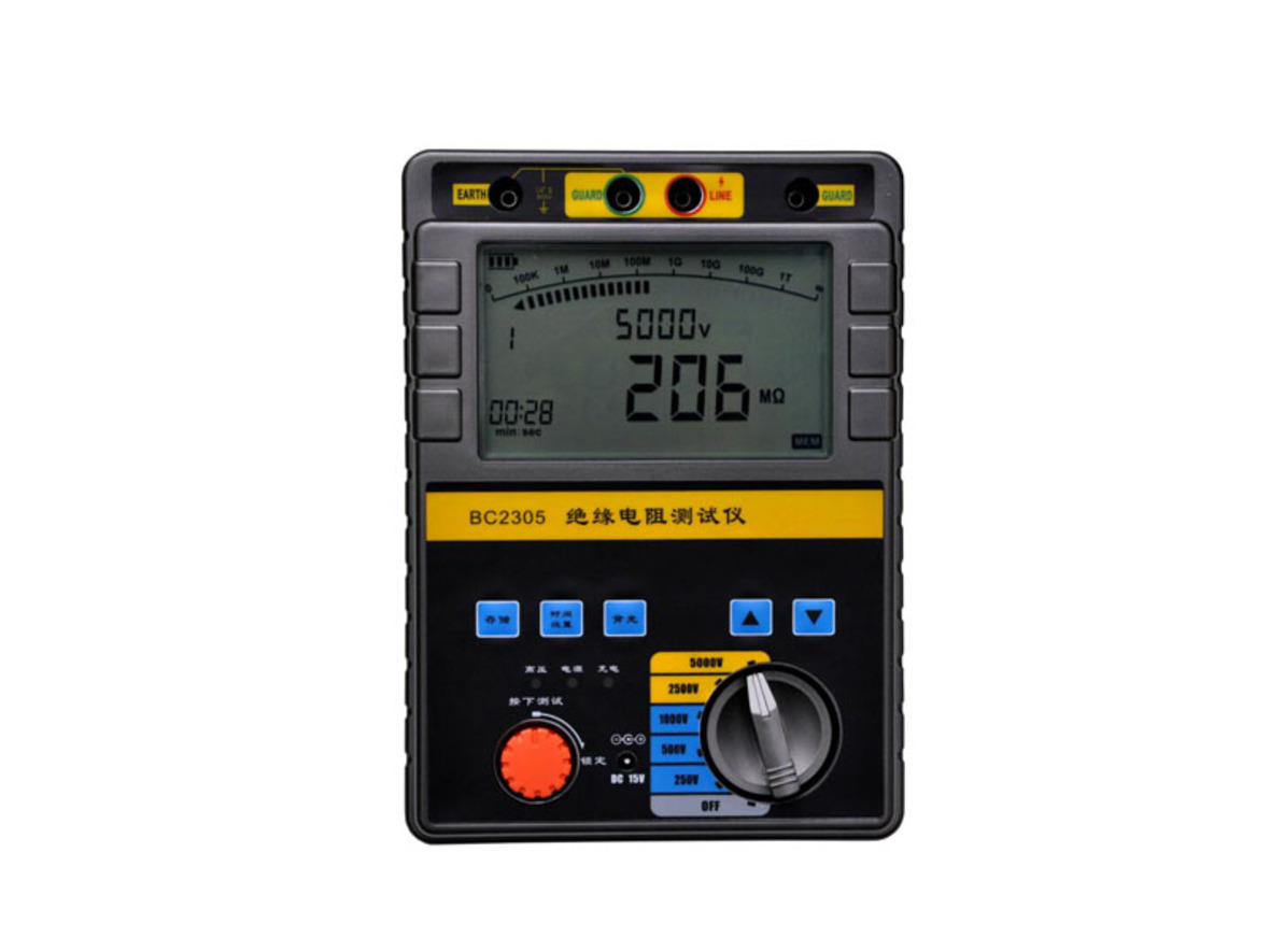 BC2305 數(shù)字雙顯絕緣電阻測(cè)試儀
